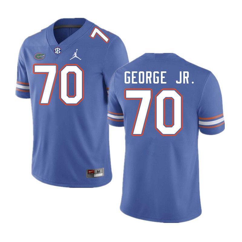 Men #70 Damieon George Jr. Florida Gators College Football Jerseys Stitched-Royal